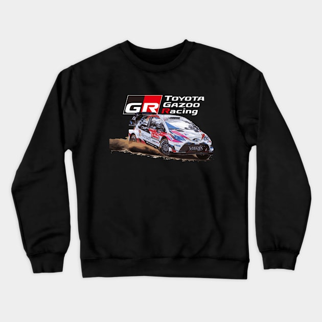 S. OGIER WRC GR YARIS WRT SAFARI CAR Crewneck Sweatshirt by cowtown_cowboy